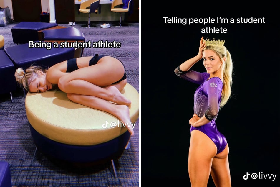 LSU gymnast Olivia Dunne's glamorous Instagram life contrasted with the reality exposed in a viral TikTok, unveiling the harsh truths of her college career.