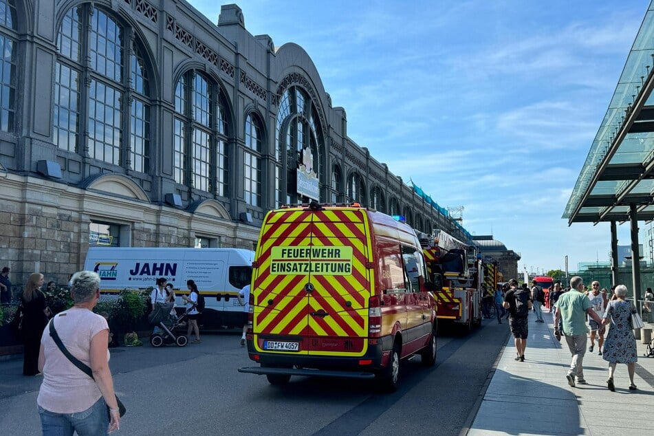 Einsatz am Hauptbahnhof. Die Feuerwehr musste ausrücken.