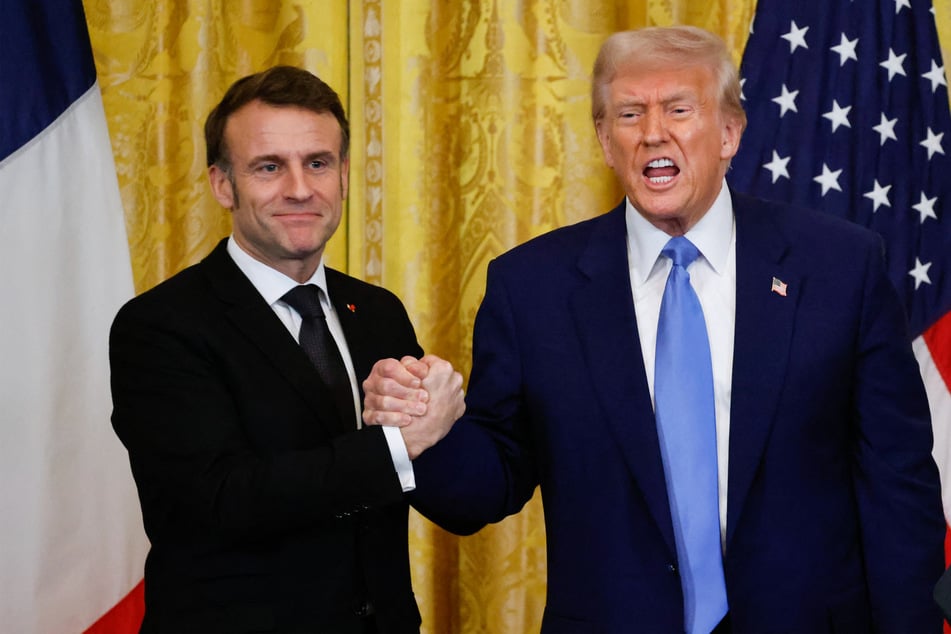 Trump was corrected by Macron when he claimed that Europe was "loaning" money to Ukraine.