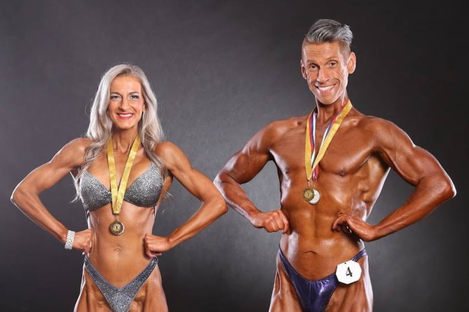 Ein muskulöses Paar: Susann (40) und Jens Röwekamp (44) aus Dresden.