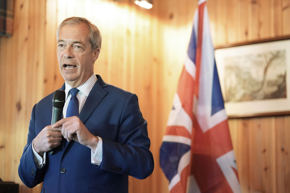 Der Vorsitzende der britischen Reformpartei, Nigel Farage (60).