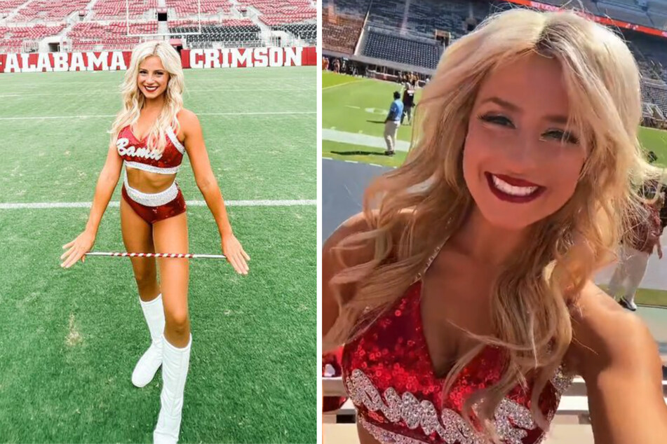 Chloe ist passionierte Cheerleader-Sportlerin und läuft bei Spielen von Alabama Crimson Tide im College-Football auf.