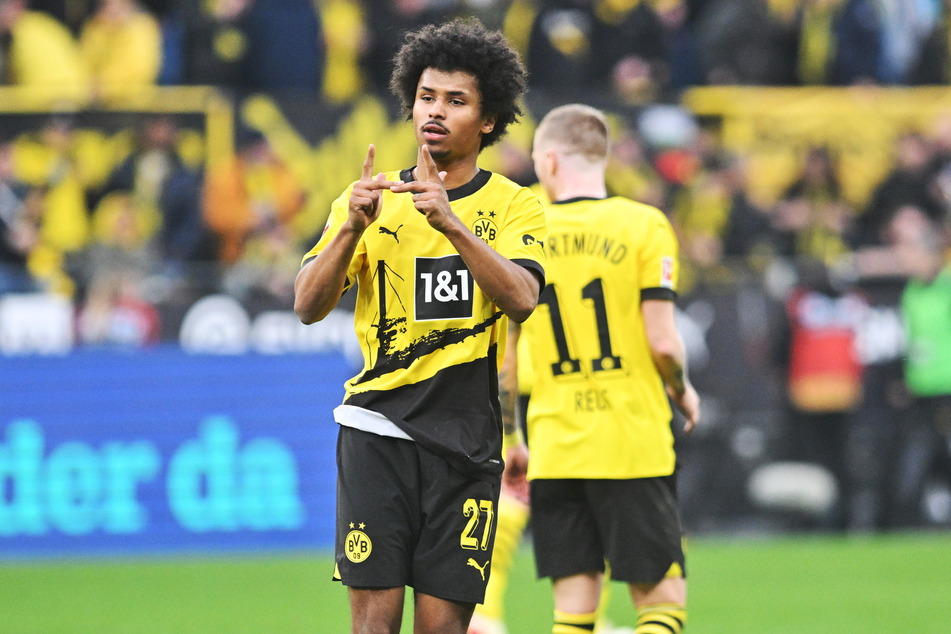 Karim Adeyemi sorgte nach etwas mehr als einer halben Stunde für den verdienten Dortmunder Ausgleich.