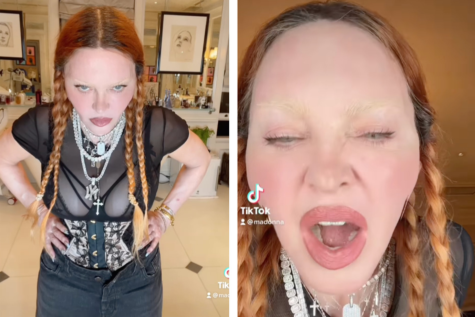 Madonna was seen twerking and giving TikTok users a piece of her mind in her latest videos.