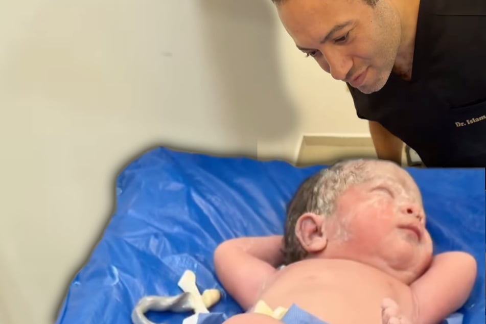 Baby erblickt das Licht der Welt: Was nur wenige Minuten später passiert, begeistert Millionen