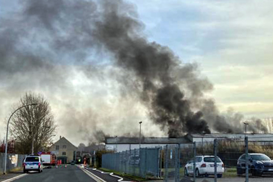 Chemnitz: Großbrand bei Veolia: Fast eine Million Euro Schaden