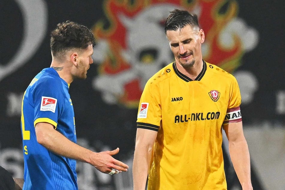 Stefan Kutschke (37, r.) zog gegen seinen ehemaligen Mitspieler Kevin Ehlers (24) am Freitag den Kürzeren.