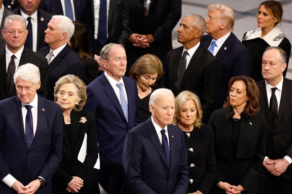 Jimmy Carter brought a brief moment of national unity to a divided America Thursday as five US presidents gathered for the state funeral.