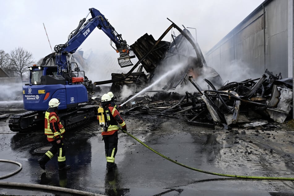 Die Lagerhalle musste eingerissen werden.