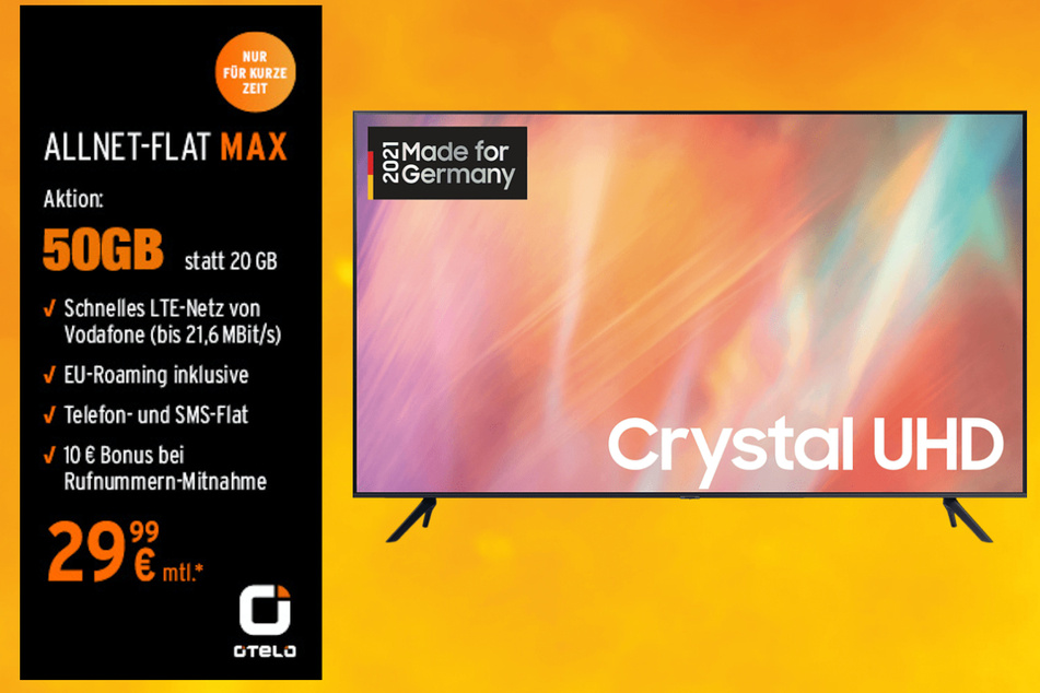 Samsung GU55AU7179UXZG im Vertrag "Allnet-Flat Max"