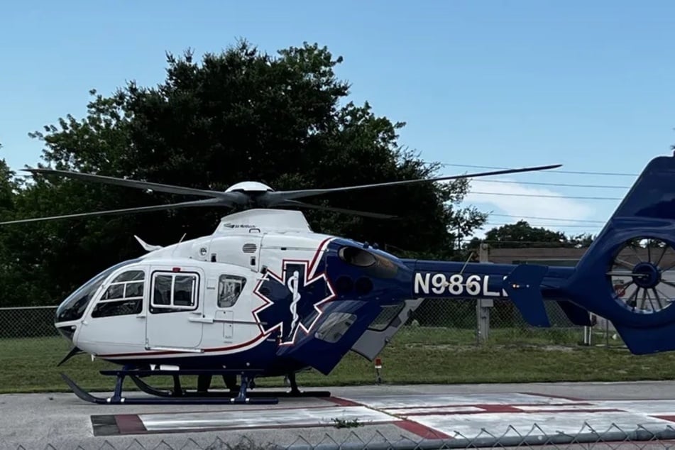 Der Rettungshubschrauber der Pasco County Fire Rescue brachte das Kind ins St. Josephs Krankenhaus in Tampa.