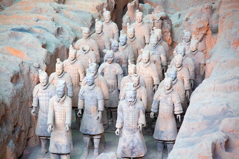 Die berühmte Terrakotta-Armee in Xi'an (China).