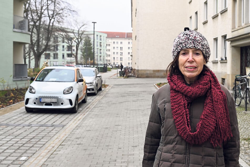"Besser geworden als befürchtet": Die langjährige Anwohnerin Birgit Hentschel (80) kann mit den neuen Häusern leben.