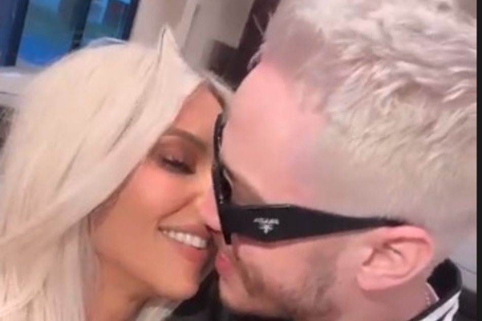 Kim (l)got steamy with Pete (r) on her Instagram live over the weekend.