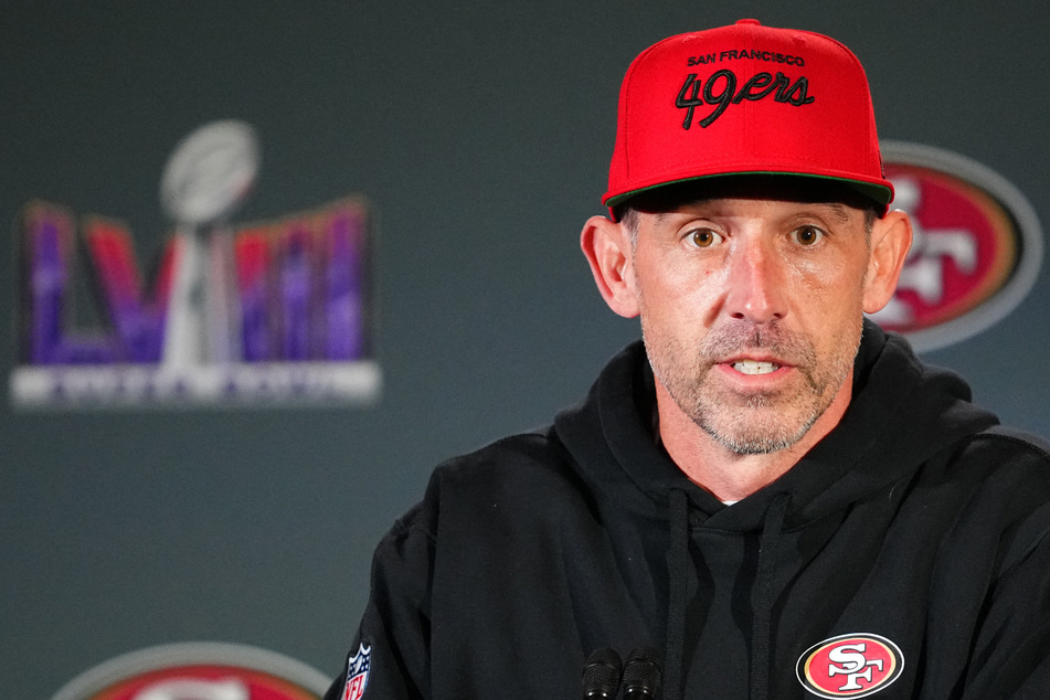 San Francisco 49ers coach Kyle Shanahan is hoping the third time's the charm as he leads his team in Super Bowl LVIII against the Kansas City Chiefs.