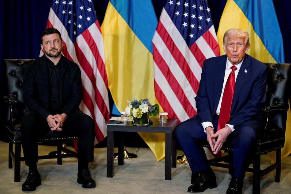 Trump offered rare encouragement to Ukrainian President Volodymyr Zelensky, whom he met on the sidelines of the UN General Assembly Tuesday.