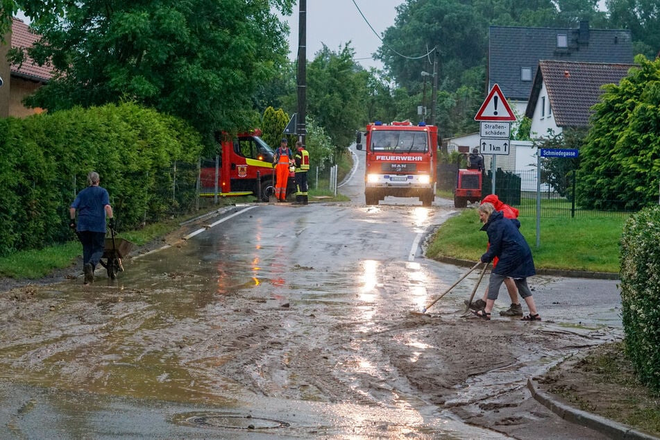 Hochwasser- und Starkregenereignisse werden auch in Sachsen häufiger (im Bild ein Beispiel aus der Gemeinde Jahnatal, Kreis Bautzen, vom Juni dieses Jahres).