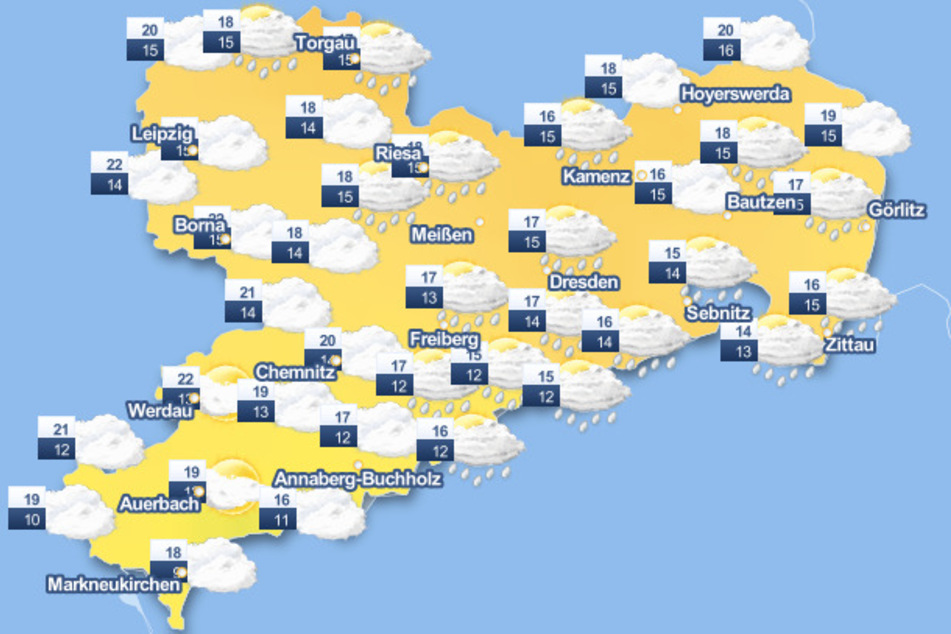 Die Wetterkarte lässt nichts Gutes erahnen.