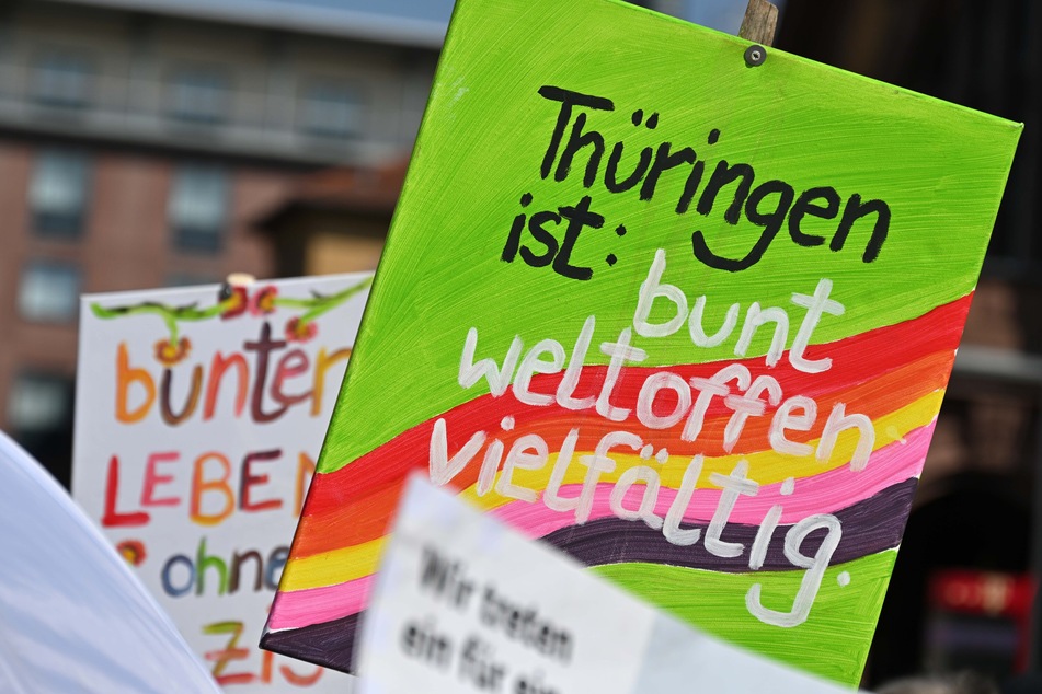 In Erfurt gehen auch am Samstag wieder Protestler gegen die AfD auf die Straße.