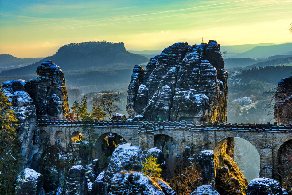 Magisch: Winterzauber auf der Bastei.