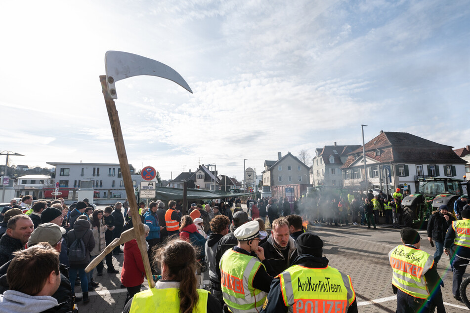 In Biberach musste der politische Aschermittwoch der Grünen wegen heftiger Proteste abgesagt werden.