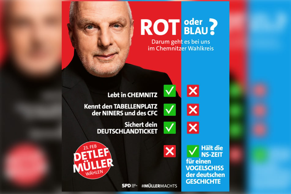 Wahlplakat der SPD Chemnitz.