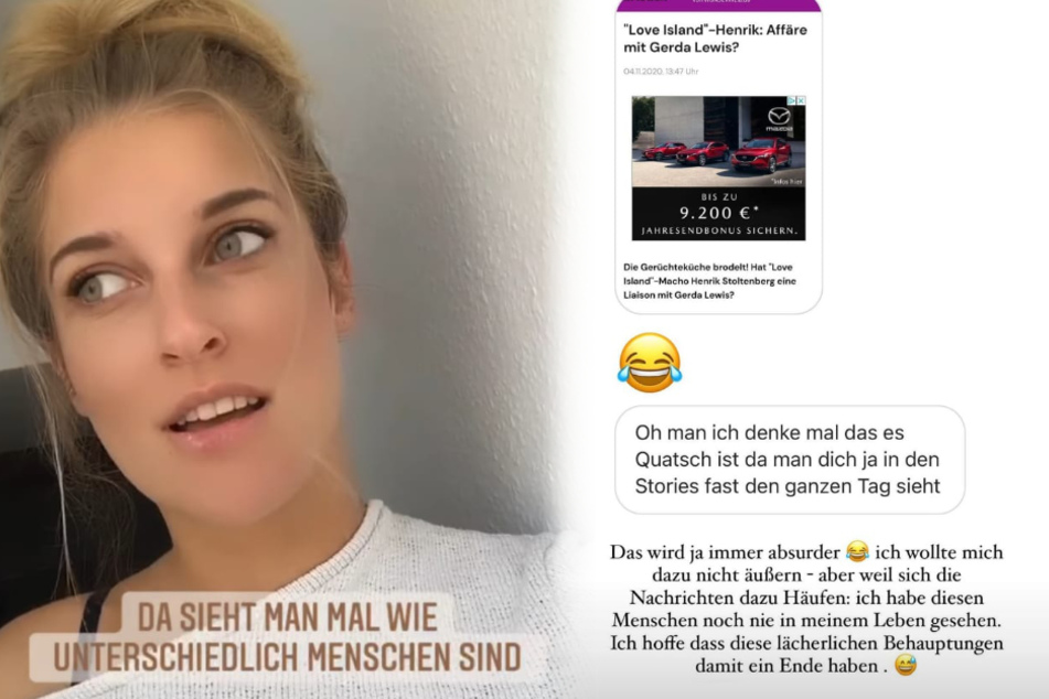 Gerda Lewis (27) hat Gerüchte über eine Affäre mit Henrik Stoltenberg (24) bestritten, aber Sandra Janina will anderes gehört haben. (Fotomontage)