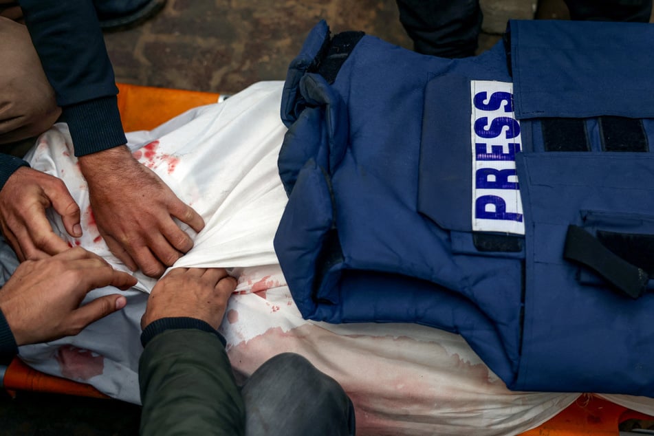 More than half of the 128 journalists killed in 2025 were working in the Middle East.