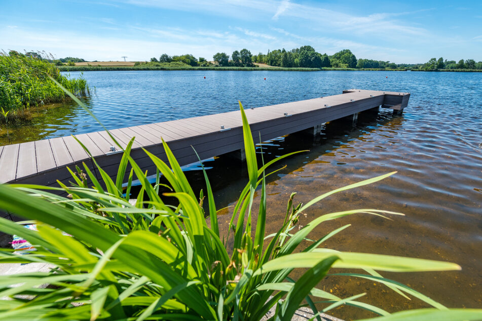 Auch eine Badestelle gehört zur Anlage am Dippelsdorfer Teich.