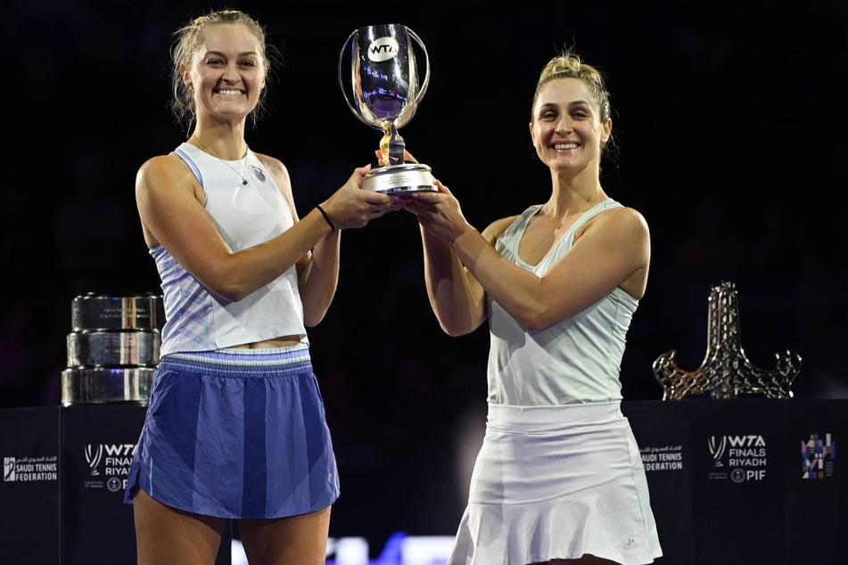 Im November gewann Gabriela Dabrowski (32, r.) den WM-Titel im Doppel mit ihrer Partnerin Erin Routliffe (29, l.).