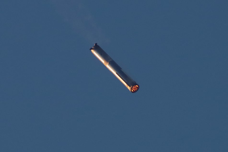 Starship's Super Heavy booster, which is 233 feet tall, was returned to the same pad from which the rocket was launched.