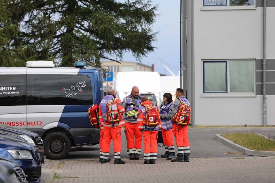 Auch eine Gruppe der Johanniter begleitete die Anti-Terror-Übung.