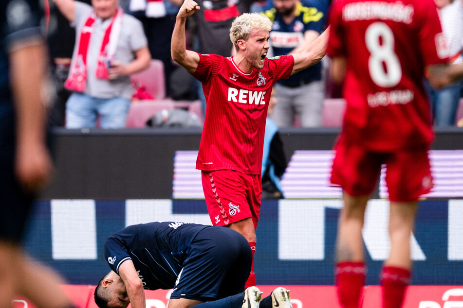 Luca Waldschmidt (27) hat dem 1. FC Köln mit seinem Treffer zum 2:1 gegen den VfL Bochum überlebenswichtige drei Punkte gesichert.