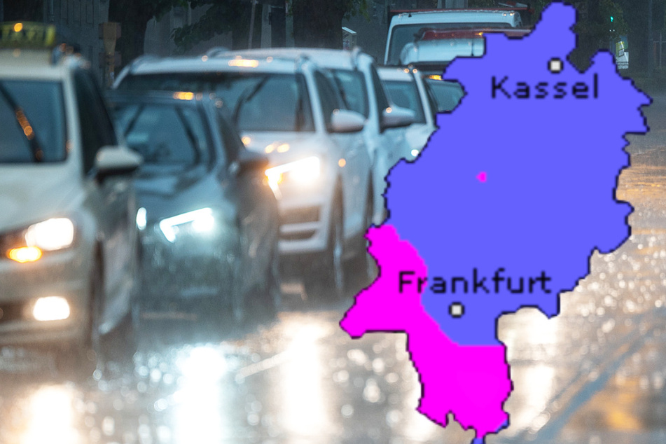 Auch der Dienst Wetteronline.de (Grafik) sagt für den Freitag massive Regenfälle in Hessen voraus.