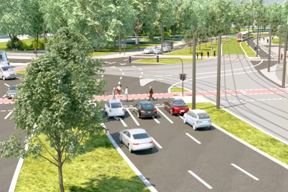 Bis 2028 sollen die Bauarbeiten am Falkeplatz dauern.