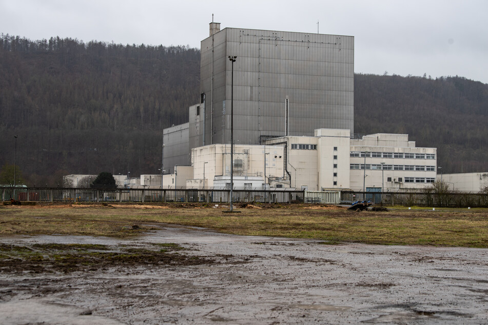 Außenaufnahme vom ehemaligen Atomkraftwerk Würgassen im östlichen Nordrhein-Westfalen. Hier soll ein neues Zwischenlager für Atommüll entstehen.