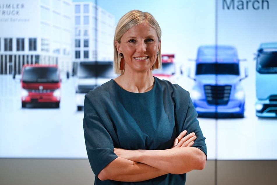 Trotz des ernüchternden ersten Quartals bleibt Karin Rådström, die Vorstandsvorsitzende von Daimler Truck, optimistisch gestimmt.