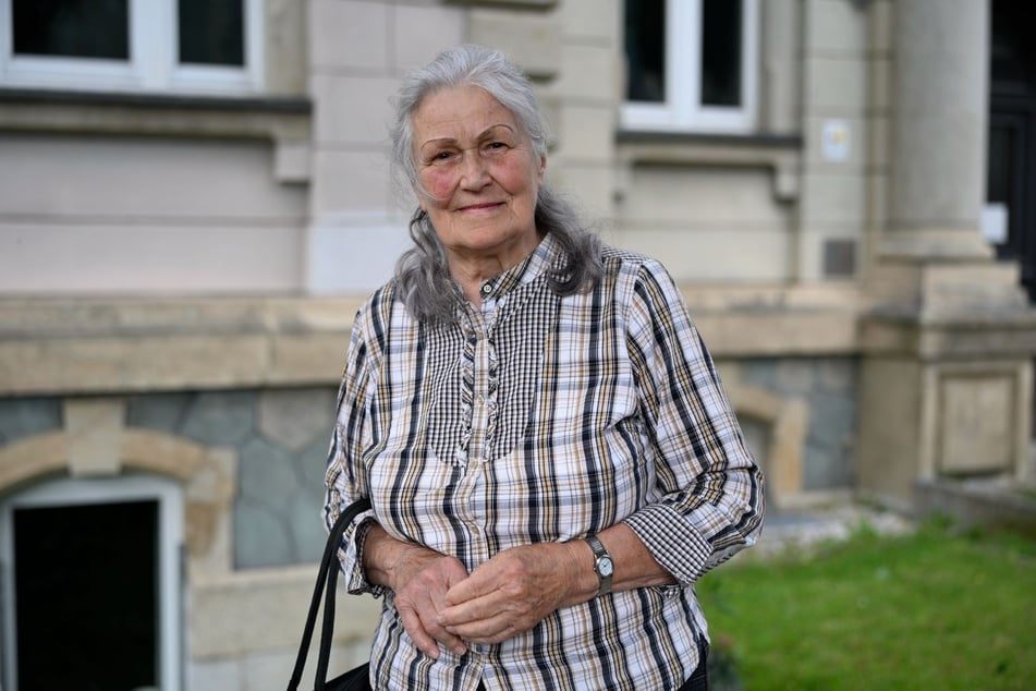 Frau Berger (83) gab dem CDU-Kandidaten ihre Stimme.