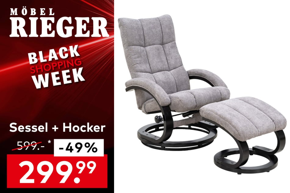 Sessel mit Hocker