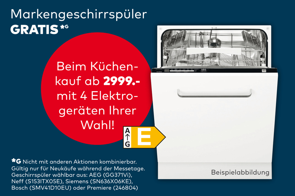 Sichert Euch die neue Küche und einen kostenlosen Geschirrspüler!
