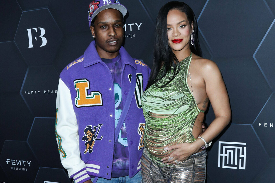 On Wednesday morning, - A$AP Rocky (l) was arrested and detained at the Los Angeles International Airport in connection to a 2021 November shooting after visiting the Barbados with Rihanna (r).