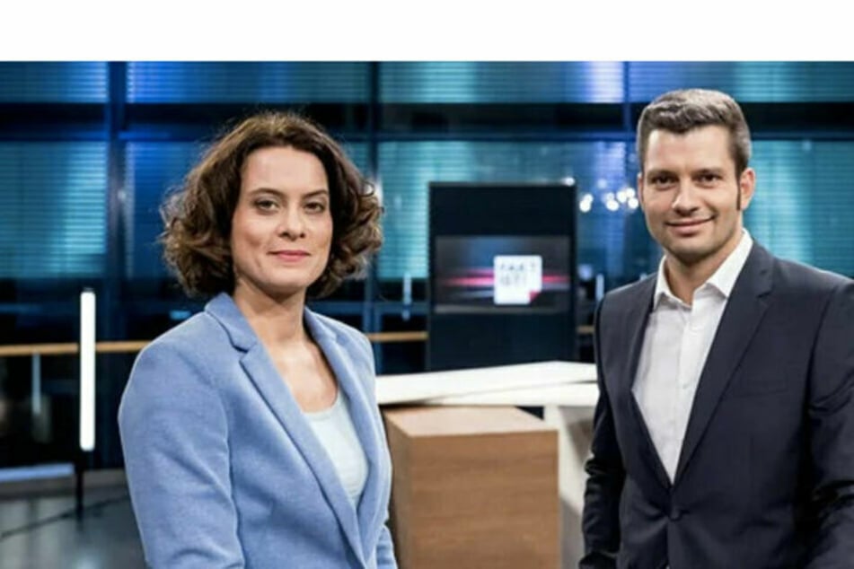 Das "Fakt ist!"-Moderatoren-Team aus Magdeburg: Anja Heyde (44) und Stefan Bernschein.