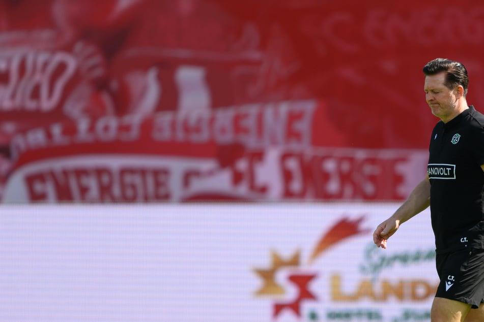Energie schaffte es in zweiten Hälfte in die Köpfe von Hannover 96 und dessen Trainer Christian Titz zu kommen.