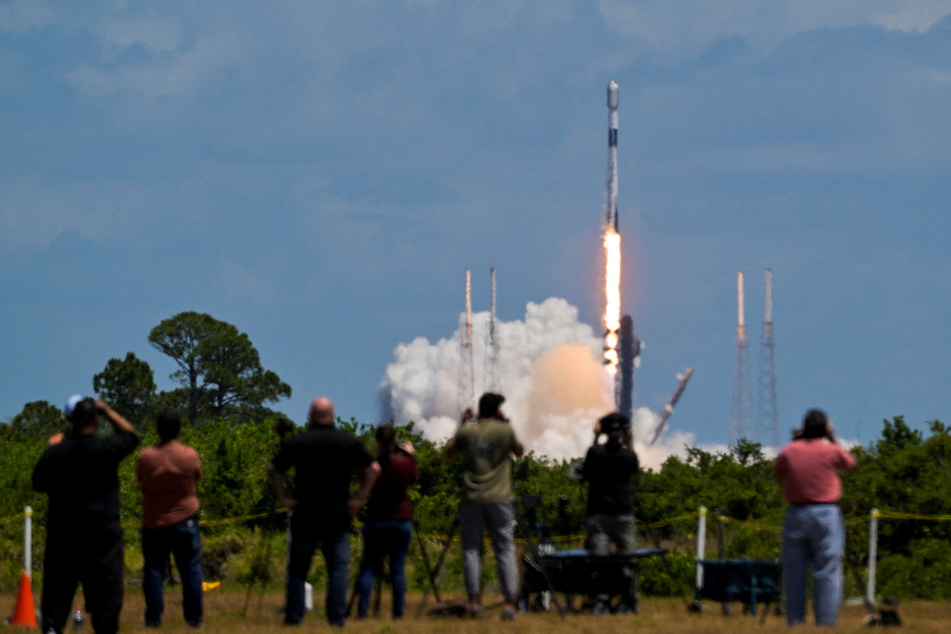 A SpaceX Falcon 9 rocket is launched from Cape Canaveral, Florida, in May 2024, carrying 23 Starlink satellites into low Earth orbit.