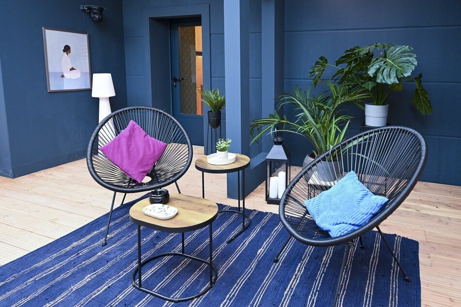 Auf der eigenen Terrasse ist von der Baustelle neben an nichts zu spüren.