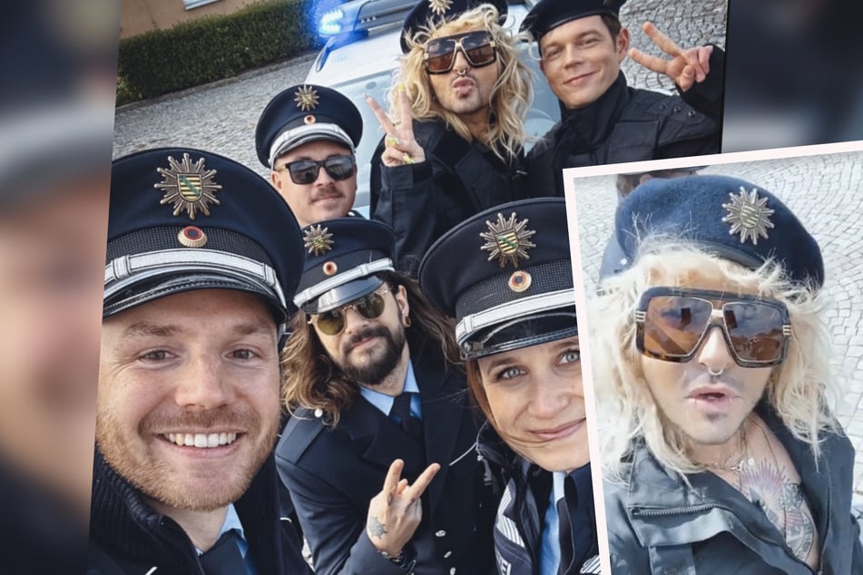 Leipzig: Tokio Hotel und Heidi Klum statten Leipziger Polizei Besuch ab: "Living my Police Fantasy!"