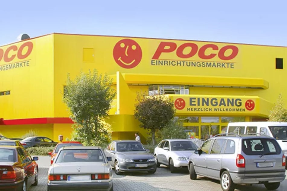 Der POCO Einrichtungsmarkt in der Alte Mannheimer Straße 2a in Viernheim.