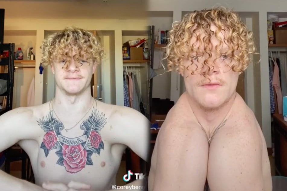 Diese Bilder sind weder bearbeitet, noch stammen sie aus einem TikTok-Filter: Corey Bennett kann tatsächlich mit seinen Schultern applaudieren.