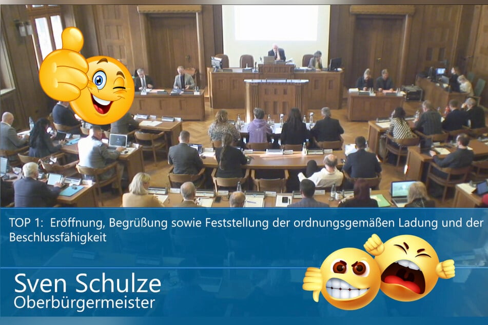 Die AfD im Stadtrat will Reaktions-Emoticons im Stadtrats-Livestream einführen.