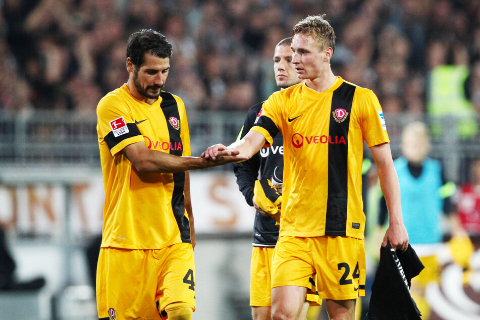 Christoph Menz (r.) lief 2013/14 insgesamt 21-mal für Dynamo Dresden auf.